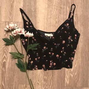 Cropped Floral Tank